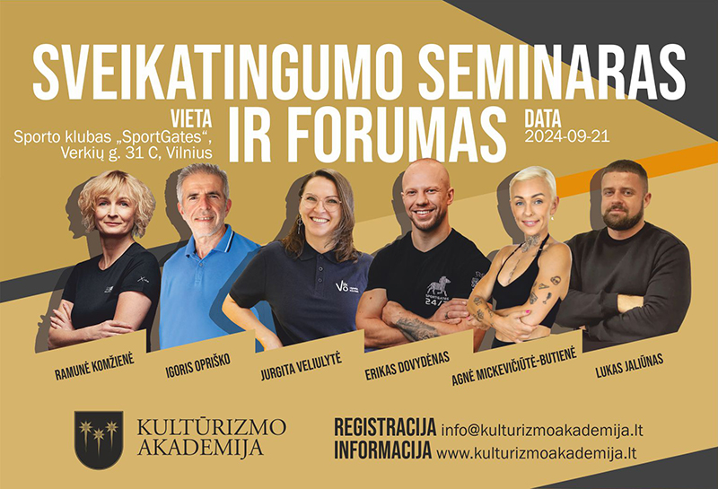 Naujienos "VIII SVEIKATINGUMO SEMINARAS IR FORUMAS" viršelis
